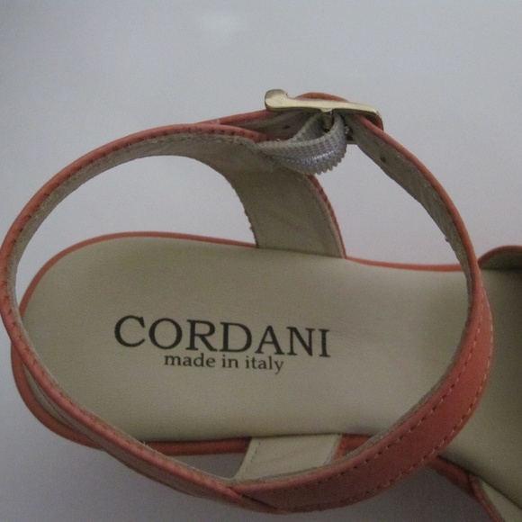 Cordani-Platform-Wedge-Sandals-Papaya Leather - Picture 5 of 7